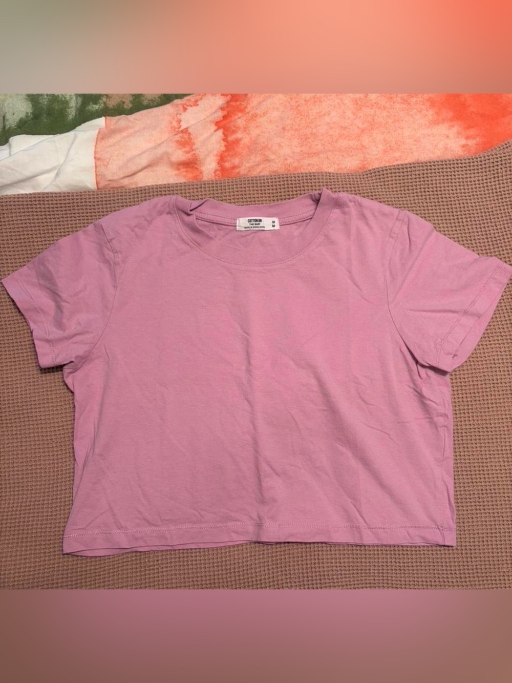 Cotton On Pink Crop Tee